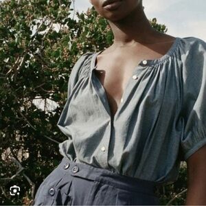 DOEN June top, Chambray, S